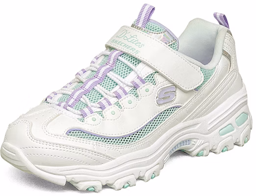 (PS) 斯凯奇 D'Lites K '白紫' 302504L-WLV Lookbook (PS) 斯凯奇 D'Lites K '白紫' 302504L-WLV