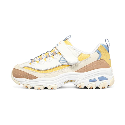 (Youth) Skechers D'Lites 'White Yellow'