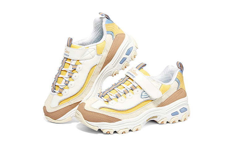(Youth) Skechers D'Lites 'White Yellow' 圖 4