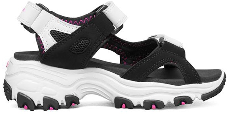 (Preschool) Skechers D'lites Sandal K Black/White 664133L-BKW Order (Preschool) Skechers D'lites Sandal K Black/White 664133L-BKW