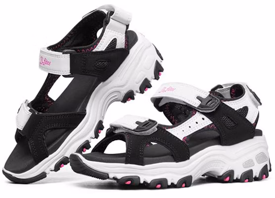 (Preschool) Skechers D'lites Sandal K Black/White 664133L-BKW Lookbook (Preschool) Skechers D'lites Sandal K Black/White 664133L-BKW