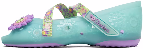 (Preschool) Skechers Doodles 'Light Green Magic Tape Open-Toe Sandal' 86632L-AQUA (Preschool) Skechers Doodles 'Light Green Magic Tape Open-Toe Sandal' 86632L-AQUA