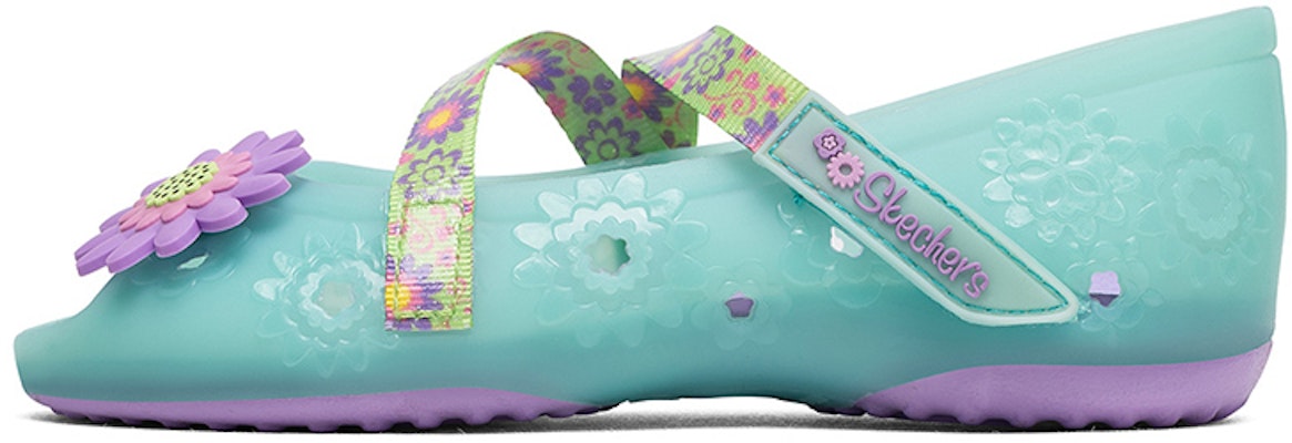 (Preschool) Skechers Doodles 'Light Green Magic Tape Open-Toe Sandal' 86632L-AQUA Buy (Preschool) Skechers Doodles 'Light Green Magic Tape Open-Toe Sandal' 86632L-AQUA