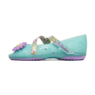 (PS) Skechers Doodles 'Light Green Magic Tape Open-Toe Sandal'