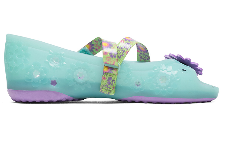 Order (Preschool) Skechers Doodles 'Light Green Magic Tape Open-Toe Sandal' 86632L-AQUA