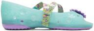 Order (Preschool) Skechers Doodles 'Light Green Magic Tape Open-Toe Sandal' 86632L-AQUA