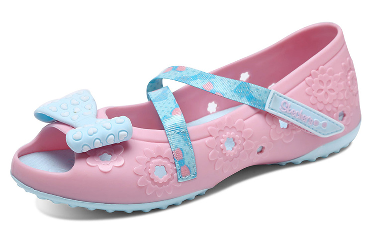 Lookbook (Preschool) Skechers Doodles 'Light Pink Mary Jane Butterfly Bow' 664089L-LTPK