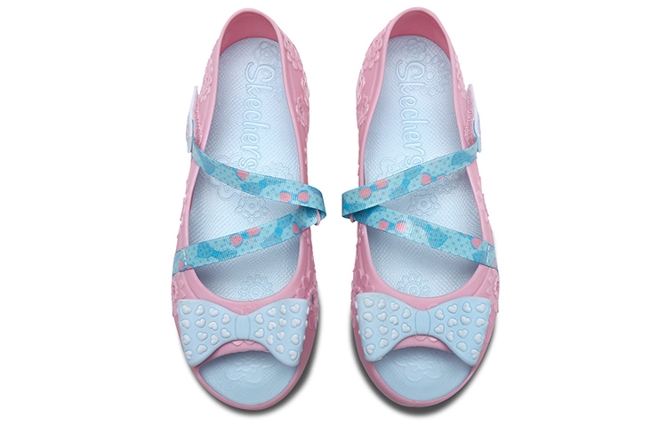 Shop (Preschool) Skechers Doodles 'Light Pink Mary Jane Butterfly Bow' 664089L-LTPK