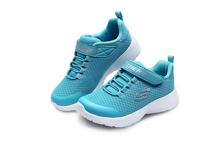 Lookbook (PS) 스케쳐스 다이너마이트 블루 캐주얼 (Skechers Dynamight Blue Casual) 81301L-TEAL
