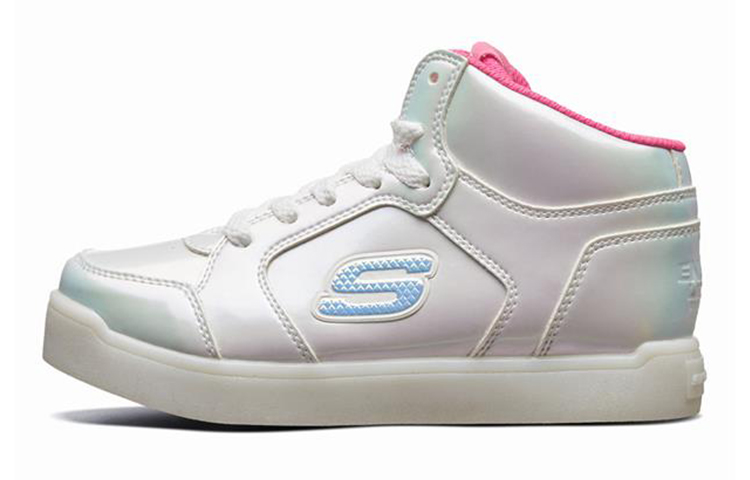 (Preschool) Skechers E-Pro 'White Flashing High-Top' 10942L-WHP