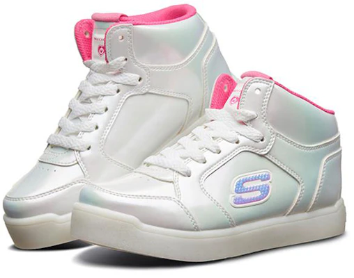 (Preschool) Skechers E-Pro 'White Flashing High-Top' 10942L-WHP Lookbook (Preschool) Skechers E-Pro 'White Flashing High-Top' 10942L-WHP