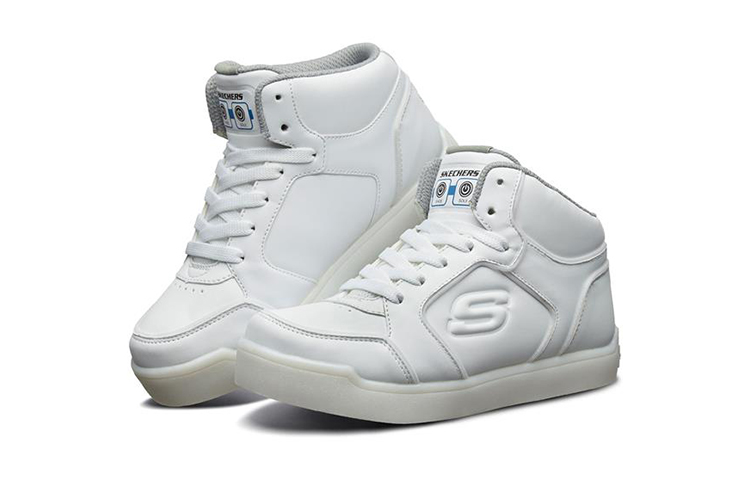 Lookbook (Preschool) Skechers E-Pro II High-Top 'White Flash' 90622L-WHT