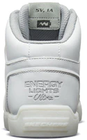 Shop 大童 Skechers E-Pro II 閃燈 高筒 童鞋 板鞋 白色