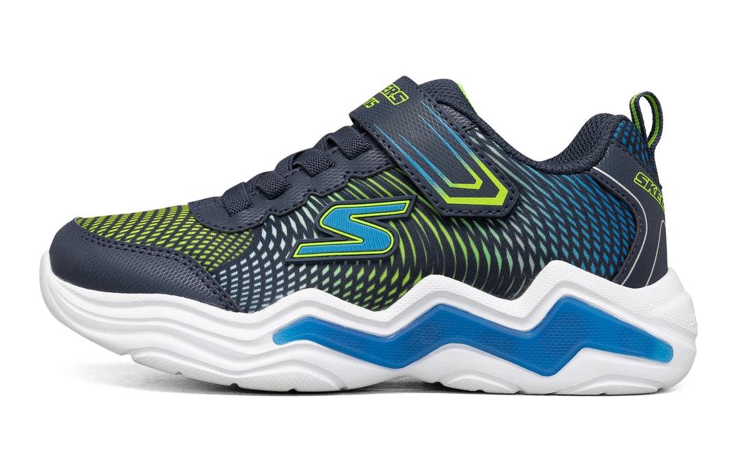 (Preschool) Skechers Erupters IV 'Navy Lime' 400125LNVLM