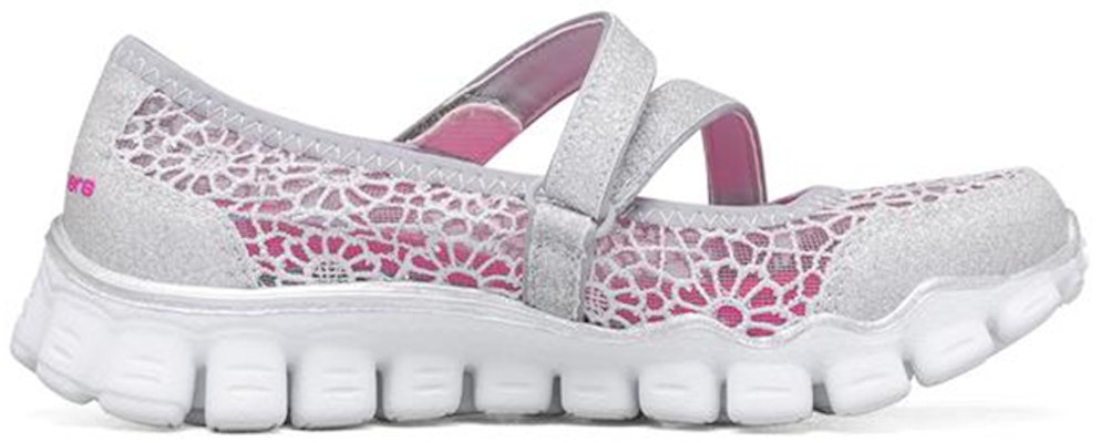 (Preschool) Skechers Flex 2 K 'Silver Pink' 81221L-SIL Order (Preschool) Skechers Flex 2 K 'Silver Pink' 81221L-SIL