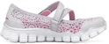 (PS) Skechers Flex 2 K 'Perak Merah Jambu' 81221L-SIL