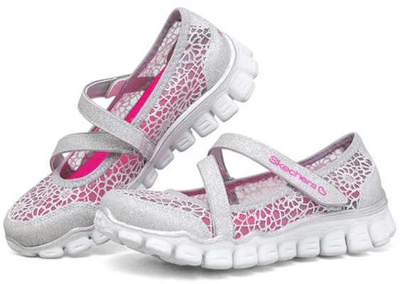 (Preschool) Skechers Flex 2 K 'Silver Pink' 81221L-SIL Lookbook (Preschool) Skechers Flex 2 K 'Silver Pink' 81221L-SIL