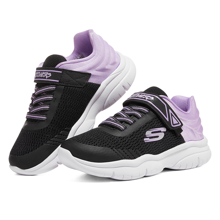 Lookbook (PS) Skechers Flex Blast ''Zwart Lavendel'' 302476L-BKLV
