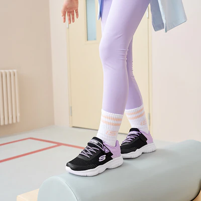 (PS) Skechers Flex Blast ''Zwart Lavendel'' 302476L-BKLV 2