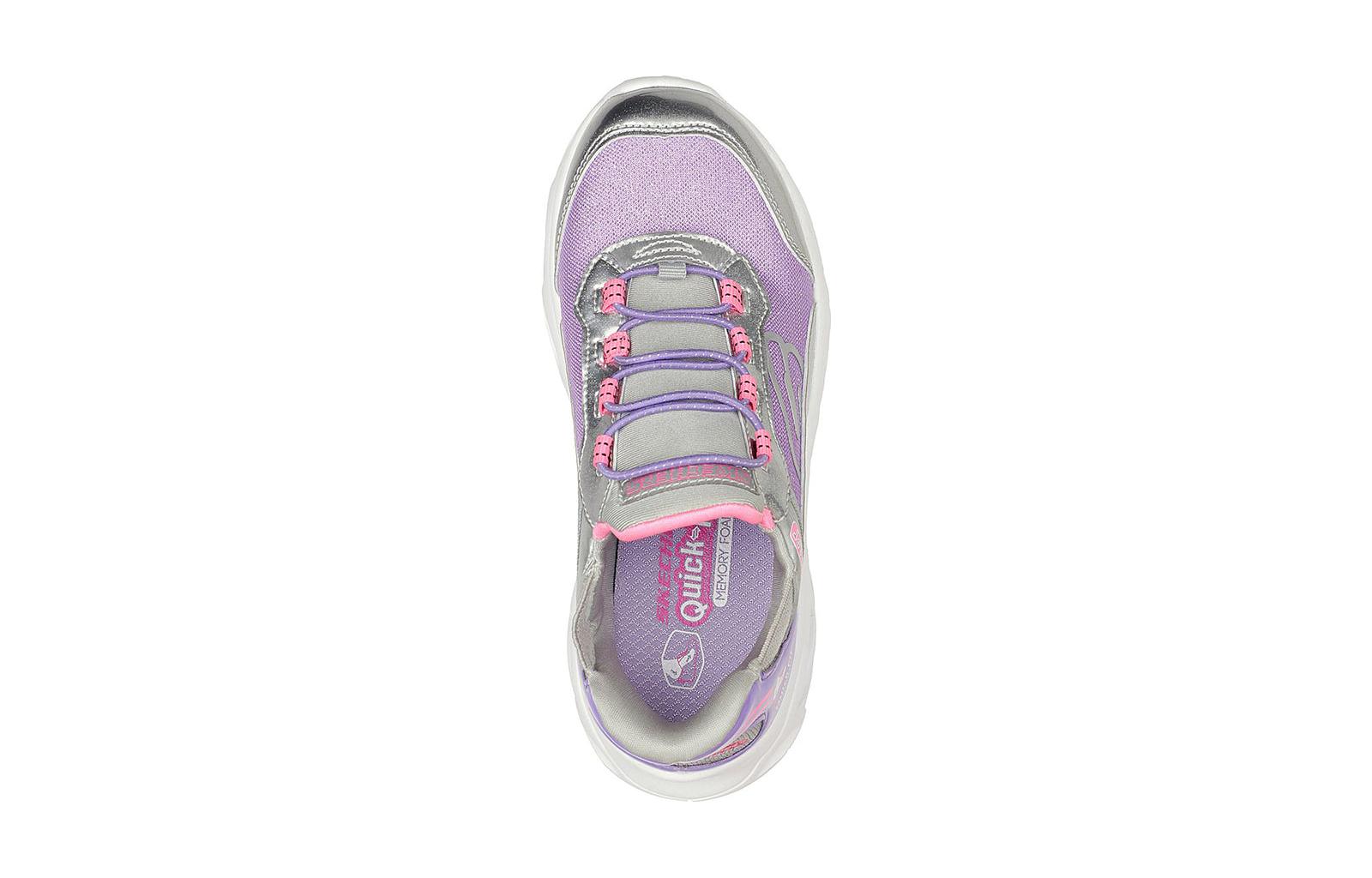 (Youth) Skechers Flex Glide 'Silver Pink Purple' 圖 4