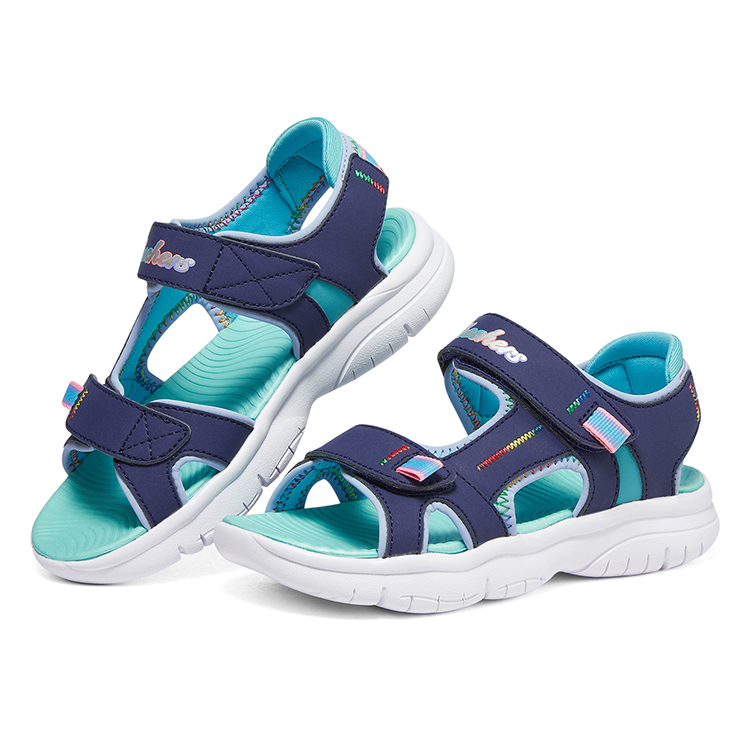 Lookbook (Preschool) Skechers Flex Splash 'Blue' 302984L-NVBL