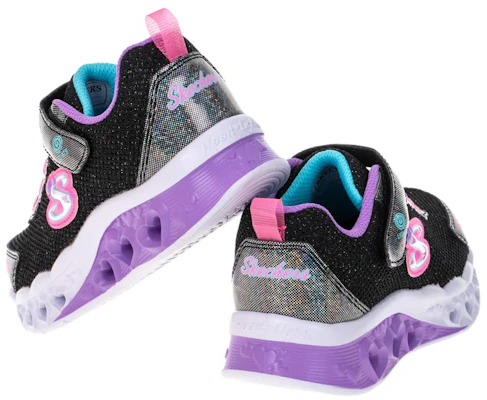 (PS) Skechers Flutter Heart Lights ''Zwart Paars Roze'' 302317-LBKMT Lookbook (PS) Skechers Flutter Heart Lights ''Zwart Paars Roze'' 302317-LBKMT