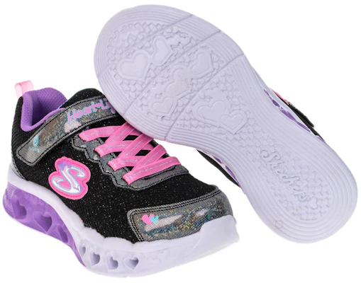 (PS) Skechers Flutter Heart Lights ''Zwart Paars Roze'' 302317-LBKMT Shop (PS) Skechers Flutter Heart Lights ''Zwart Paars Roze'' 302317-LBKMT