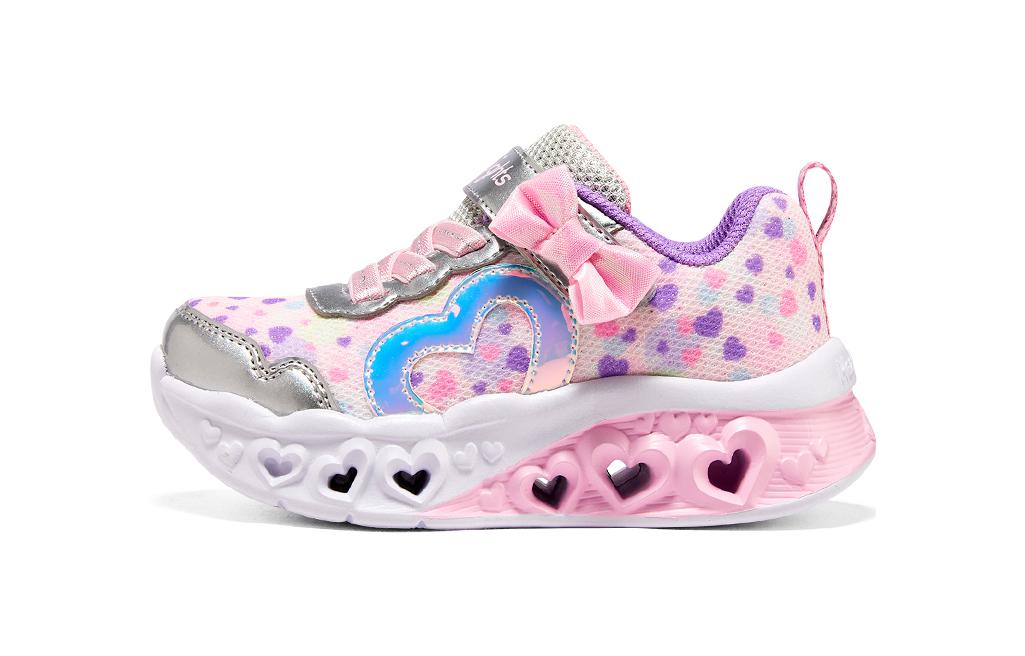 (Preschool) Skechers Flutter Heart Lights 'Pink White' 302691N-SLLP