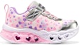 Order 嬰童 Skechers Flutter Heart Lights 防踢減震 低幫 嬰幼童鞋 粉白