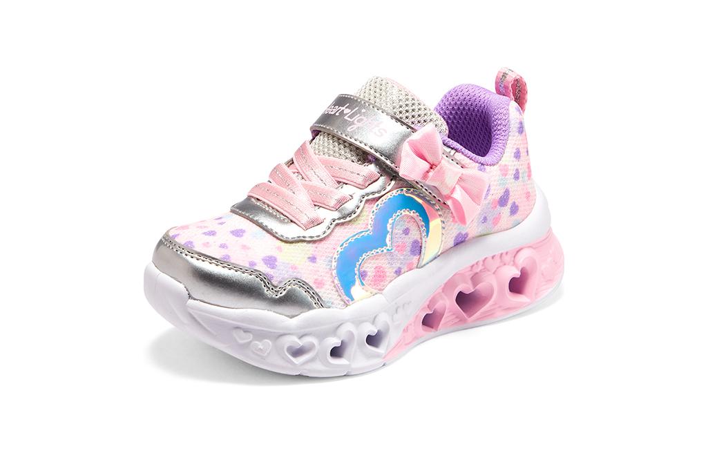 Lookbook (PS) スケッチャーズ フラッターハート (ピンク/ホワイト) 302691N-SLLP