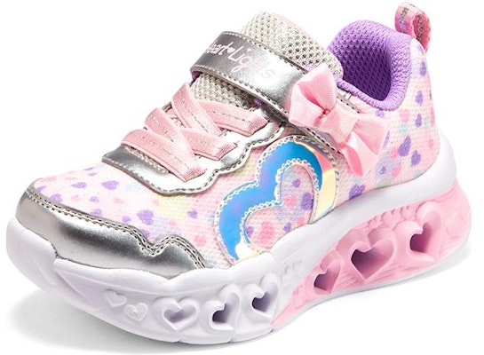 嬰童 Skechers Flutter Heart Lights 防踢減震 低幫 嬰幼童鞋 粉白 Lookbook 嬰童 Skechers Flutter Heart Lights 防踢減震 低幫 嬰幼童鞋 粉白