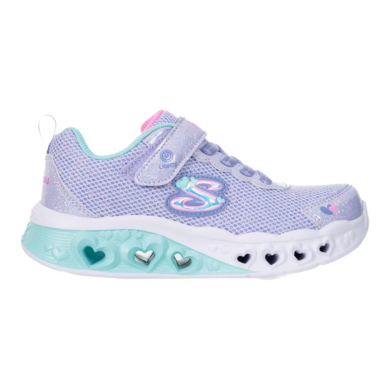 (Youth) Skechers S Lights 'Flutter Heart - Light Lavender Multicolor' 圖 5