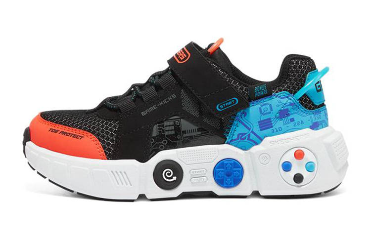 (PS) Skechers Gametronix Low 'Black Orange'