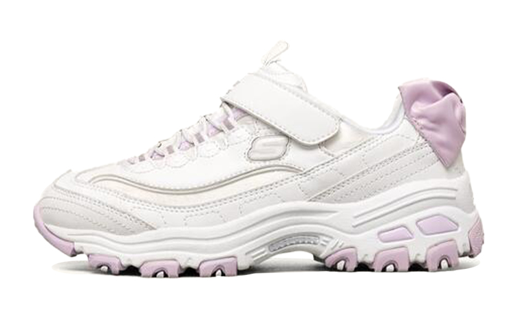 (PS) Skechers Girls Low-Running Shoes White/Purple