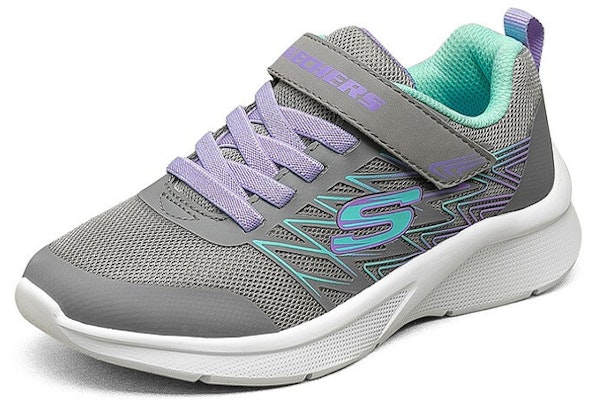 (PS) スケッチャーズ 女児 ベルクロ ランニングシューズ グレー/パープル 302468L-GRY Order (PS) スケッチャーズ 女児 ベルクロ ランニングシューズ グレー/パープル 302468L-GRY