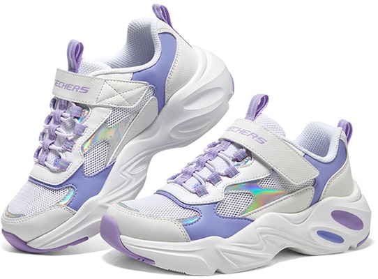 (JR) Skechers DLITES 1.0 'Putih Lavender' 319009L-WLV Shop (JR) Skechers DLITES 1.0 'Putih Lavender' 319009L-WLV