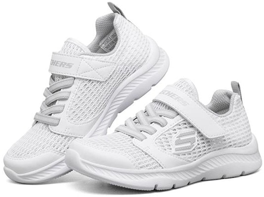 大童 Skechers Go Run 400 魔術貼 低筒 兒童跑步鞋 白 Lookbook 大童 Skechers Go Run 400 魔術貼 低筒 兒童跑步鞋 白