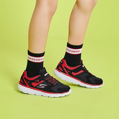 (PS) Skechers Go Run 400 Proxo Kasut Sneakers Hitam/Merah Lelaki 97680L-BKRD Sizing (PS) Skechers Go Run 400 Proxo Kasut Sneakers Hitam/Merah Lelaki 97680L-BKRD