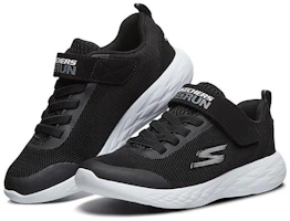 Lookbook (Preschool) Skechers Go Run 600 Low-Top K Black/Silver 660042L-BLK
