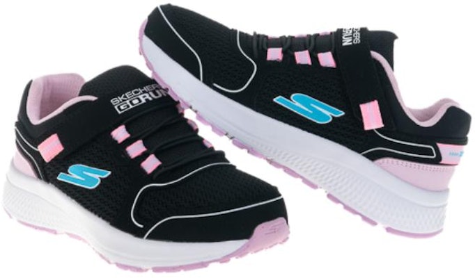 (JR) Skechers Go Run Consistent Sepatu 'Hitam Pink' 319033L-BKLV Lookbook (JR) Skechers Go Run Consistent Sepatu 'Hitam Pink' 319033L-BKLV