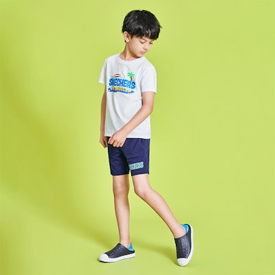 (PS) 스케쳐스 구즈만 스텝스 '네이비 블루' (Skechers Gujeuman Seuteubseu 'Neibi Beullu') 91995L-NVBL 1