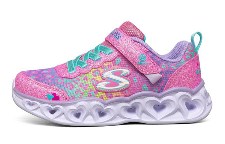 (Preschool) Skechers Heart lights Low-Top Running Shoes K Multicolor 302145L-PKMT