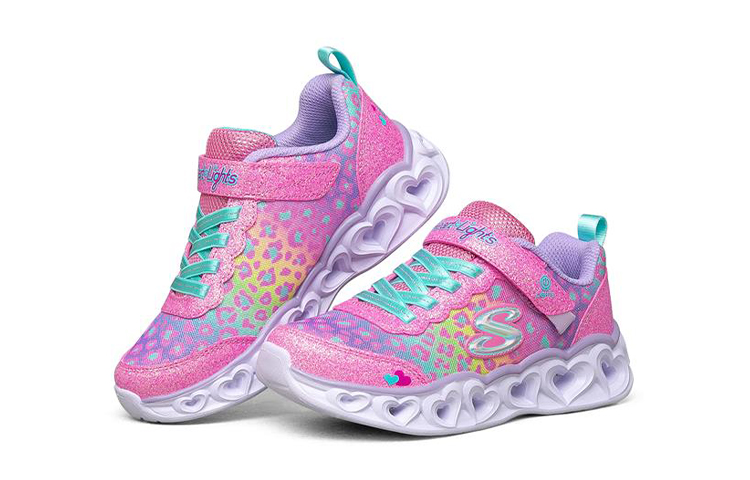Lookbook (PS) Skechers Heart Lights Lage Sneakers Kinderen Multicolor 302145L-PKMT