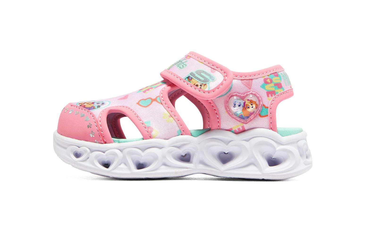 (Preschool) Skechers Heart Lights Sandals 'Pink White' 317018N-PKMT