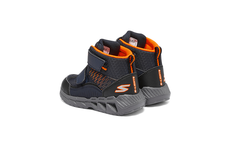 Shop (Preschool) Skechers High-Top 'Black Blue' 401504N-NVBK