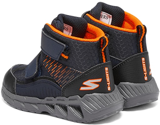 (Preschool) Skechers High-Top 'Black Blue' 401504N-NVBK Shop (Preschool) Skechers High-Top 'Black Blue' 401504N-NVBK