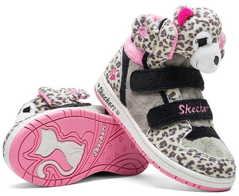 (Preschool) Skechers High-Top 'Leopard Grey' 80689L-LPD Shop (Preschool) Skechers High-Top 'Leopard Grey' 80689L-LPD