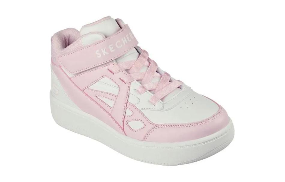 Lookbook (Preschool) Skechers High-Top 'Pink Fashion Comfort' 310145L-WPK