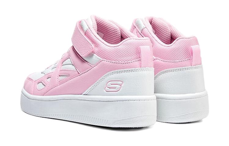Shop (Preschool) Skechers High-Top 'Pink Fashion Comfort' 310145L-WPK