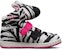 (PS) Skechers Kasut High-Top 'Hitam Putih Merah Jambu' 80689L-WBKP